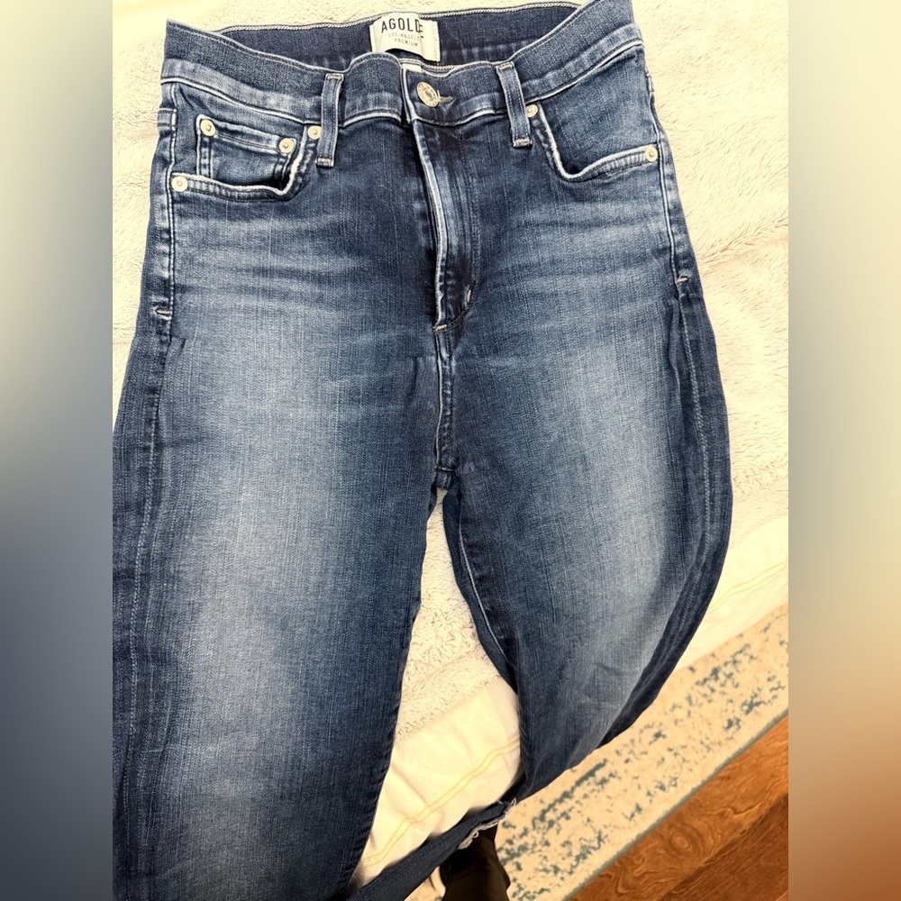 Agolde Women's Relaxed Blue Jeans